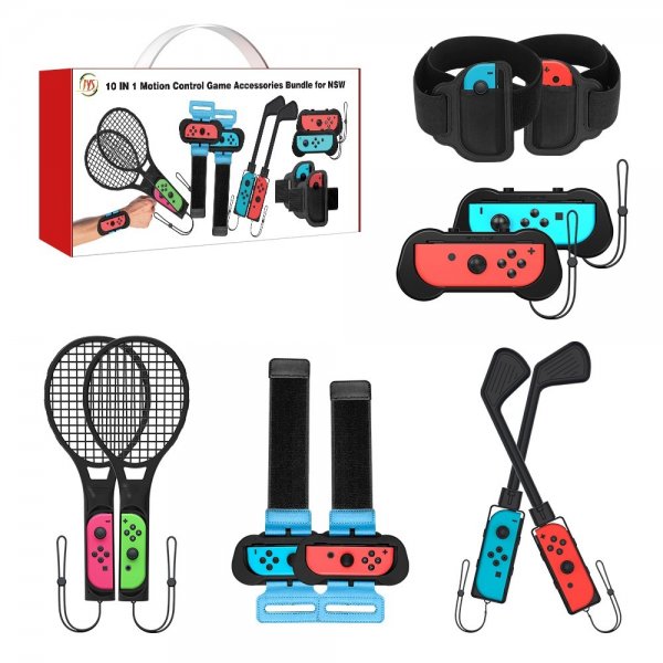 JYS NS215 10-i-1 Sporttilbehørssæt til Nintendo Switch