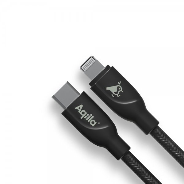 Aqiila Kabel Cablebird CB21 USB-C til Lightning 60W 1m Sort