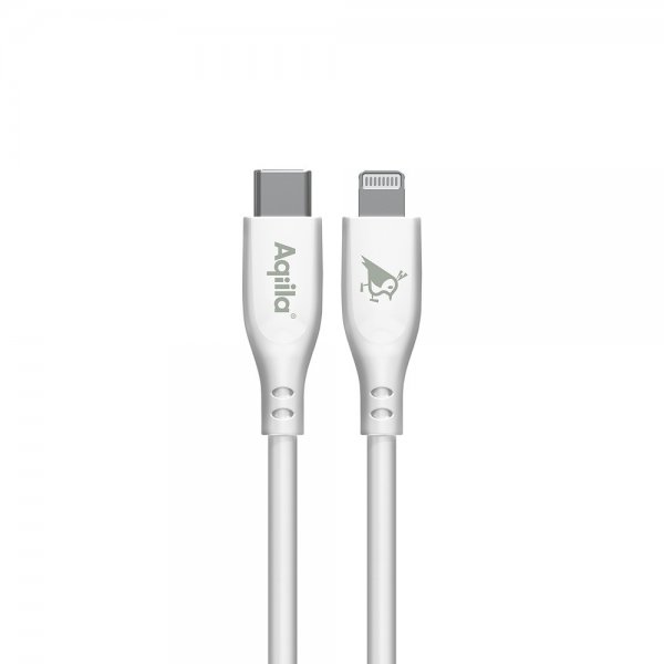 Aqiila Kabel Cablebird CS22 USB-C til Lightning 60W 2m Hvid