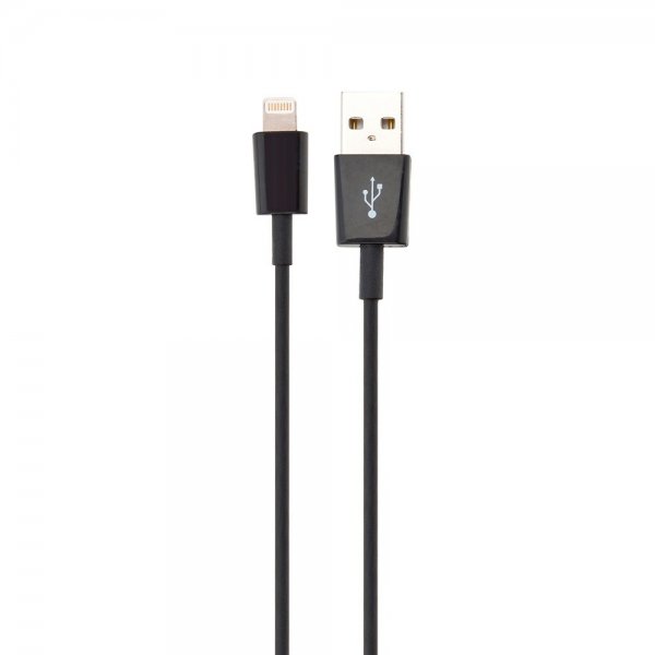 Xqisit Kabel Charge & Sync USB-A til Lightning 1m Sort