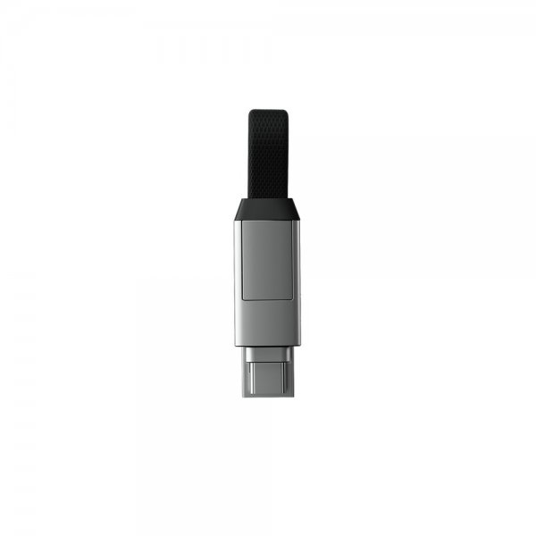 Rolling Square Kabel inCharge 6 Nøglering Moon White