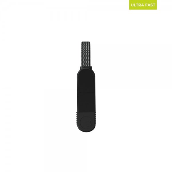 Rolling Square Kabel inCharge X Nøglering 100W 6i1 Lava Sort