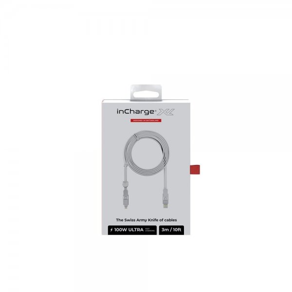 Rolling Square Kabel inCharge XL 100W 3m 6-i-1 Glacier White