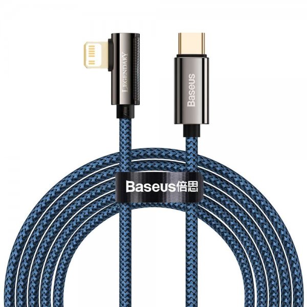 Baseus Kabel Legend Series USB-C til Lightning 2 m Blå