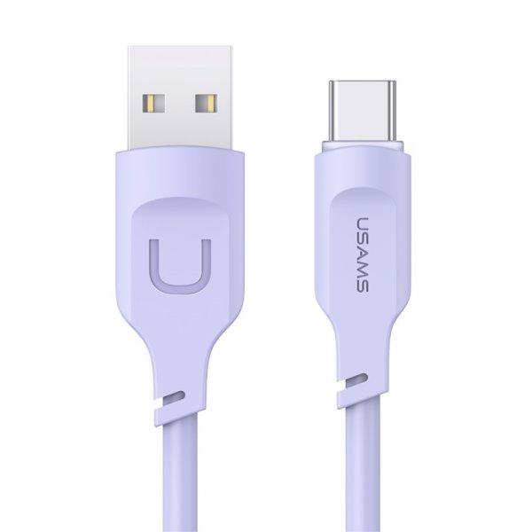 USAMS Kabel Lithe Series USB-A/USB-C 1.2 m Lilla