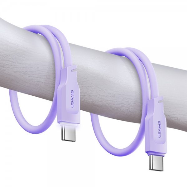 USAMS Kabel Lithe Series USB-C/USB-C 1.2 m Lilla