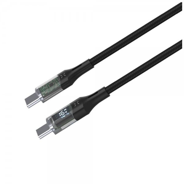 Fast Kabel med Display USB-C/USB-C 100W 1.2m