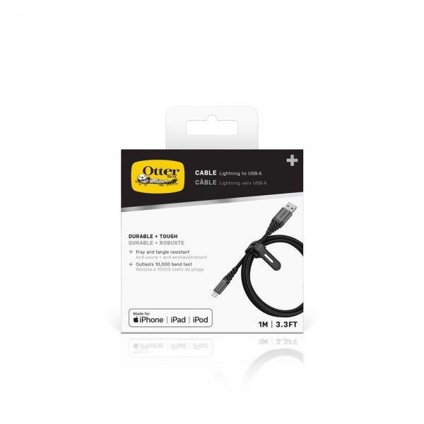 Otterbox Kabel Premium Lightning til USB-A Kabel 1m Dark Ash