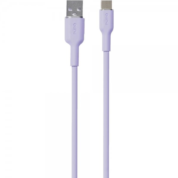 Puro Kabel Soft Charge & Sync Kabel USB-A/USB-C 1,5m Lavender