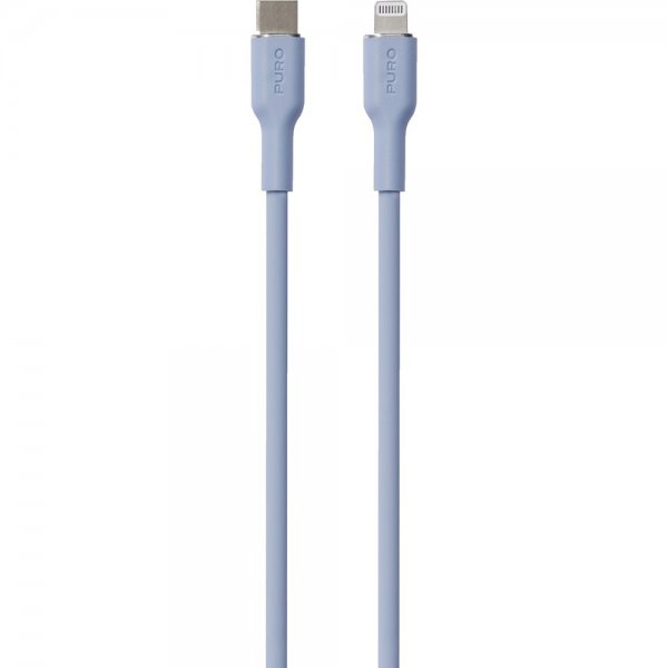 Puro Kabel Soft Charge & Sync Kabel USB-C/Lightning 1.5m Lyseblå