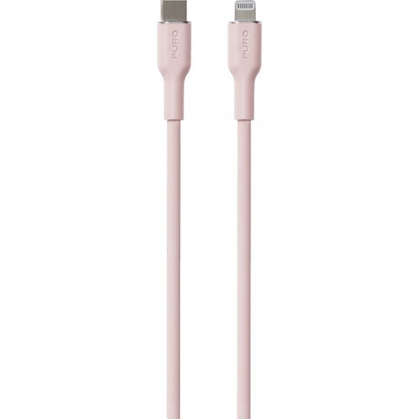 Puro Kabel Soft Charge & Sync Kabel USB-C/Lightning 1.5m Rosa