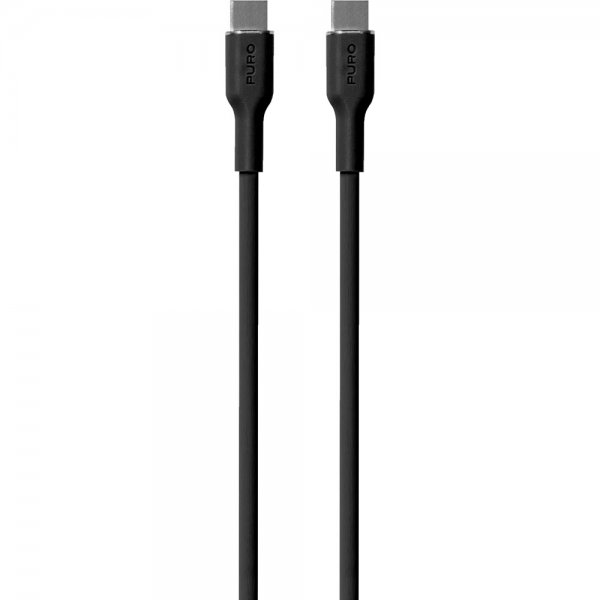 Puro Kabel Soft Charge & Sync Kabel USB-C/USB-C 1.5m Sort