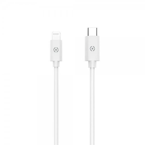 Celly Kabel USB-C til Lightning 1M Hvid