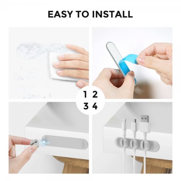 Ahastyle Kabelholder WG15 Magnetisk Grå
