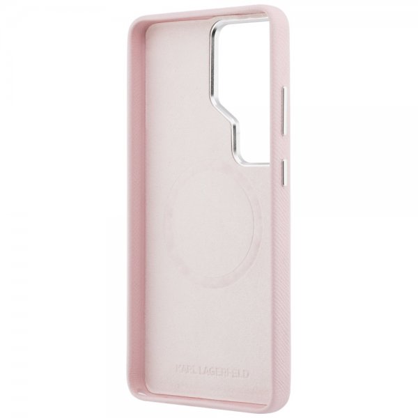 Karl Lagerfeld Samsung Galaxy S26 Ultra Cover K Logo MagSafe Rosa
