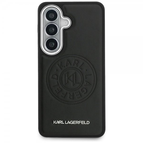 Karl Lagerfeld Samsung Galaxy S26 Cover Perforated Logo MagSafe Sort