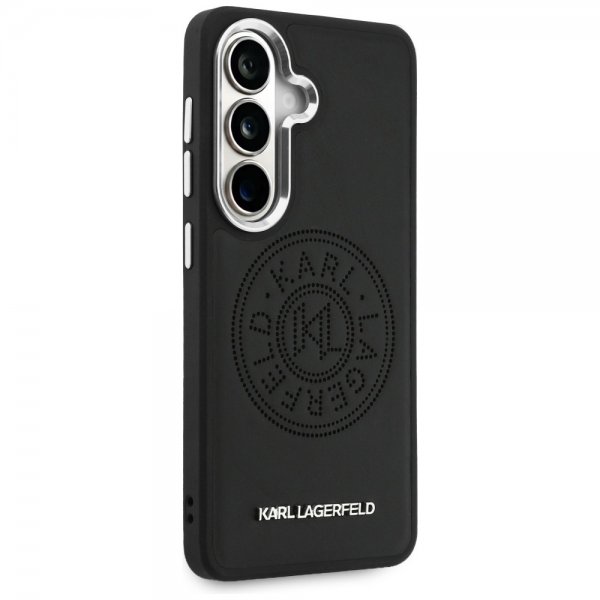 Karl Lagerfeld Samsung Galaxy S26 Cover Perforated Logo MagSafe Sort