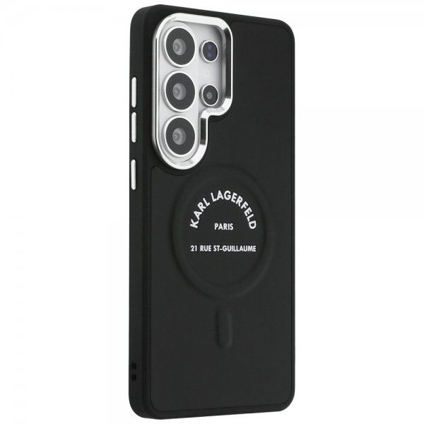Karl Lagerfeld Samsung Galaxy S26 Ultra Cover Præget MagSafe RSG Sort
