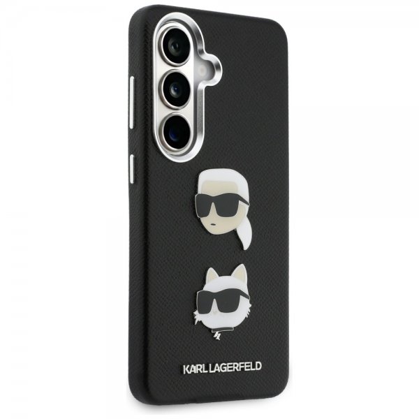 Karl Lagerfeld Samsung Galaxy S26 Plus Cover Saffiano Karl & Choupette Sort