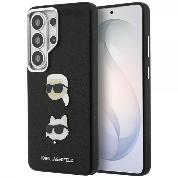Karl Lagerfeld Samsung Galaxy S26 Ultra Cover Saffiano Karl & Choupette Sort