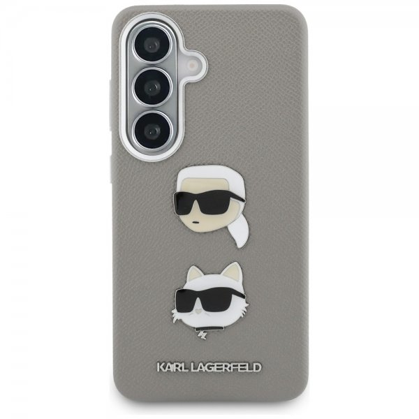 Karl Lagerfeld Samsung Galaxy S26 Cover Saffiano Karl & Choupette Silver