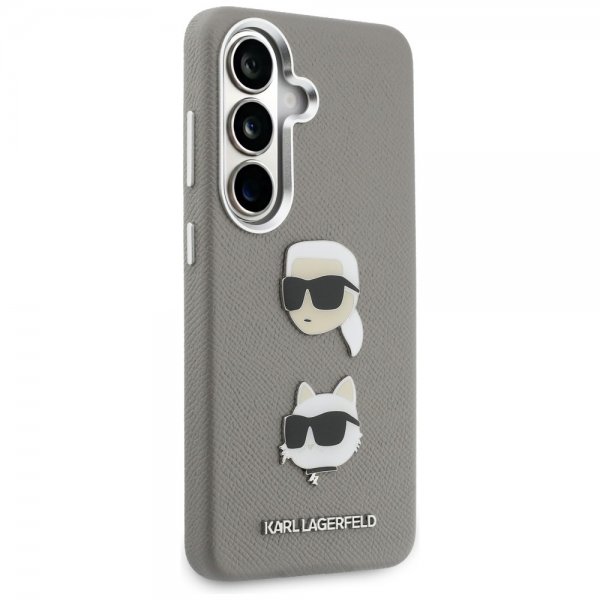 Karl Lagerfeld Samsung Galaxy S26 Cover Saffiano Karl & Choupette Silver