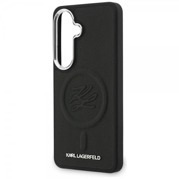 Karl Lagerfeld Samsung Galaxy S26 Plus Cover Præget MagSafe Sort