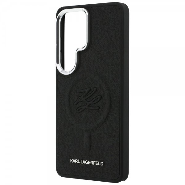 Karl Lagerfeld Samsung Galaxy S26 Ultra Cover Embossed MagSafe Sort