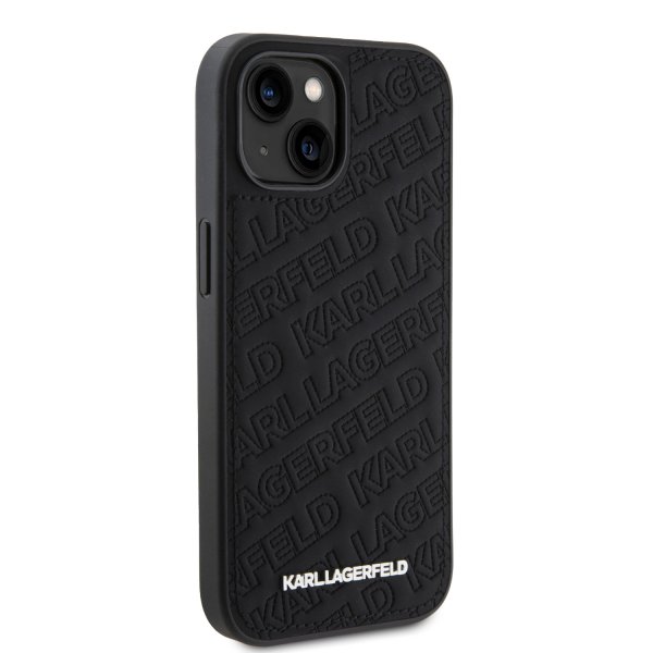 Karl Lagerfeld iPhone 15 Cover Quilted K Pattern Sort