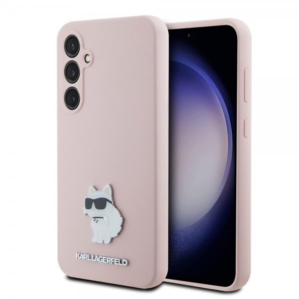 Karl Lagerfeld Samsung Galaxy S23 FE Cover Flydende Silikone Choupette Rosa