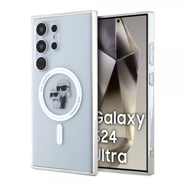 Karl Lagerfeld Samsung Galaxy S24 Ultra Cover Ikonik MagSafe Transparent