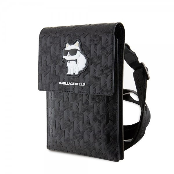 Karl Lagerfeld Wallet Phone Pouch Monogram Choupette Sort