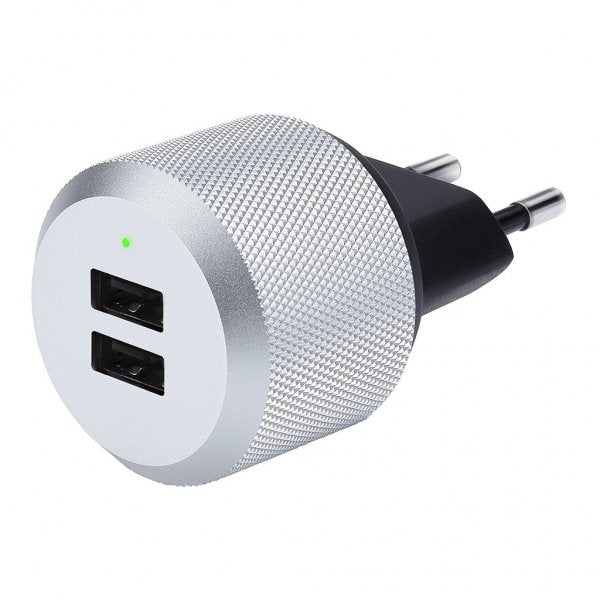 Just Mobile Vægadapter AluPlug 2 stk. USB 2.4A