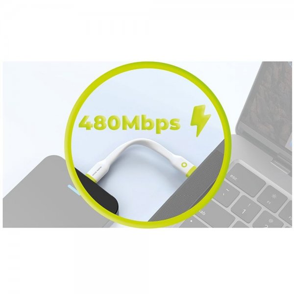 Mobile Origin Kompakt USB-C Kabel 10 cm Hvid