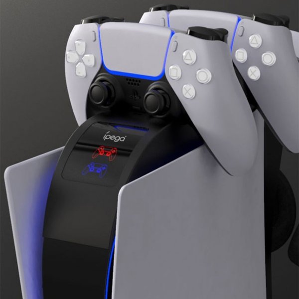 Ipega Topmonteret Opladerstation med Indbygget Blæser til PlayStation 5