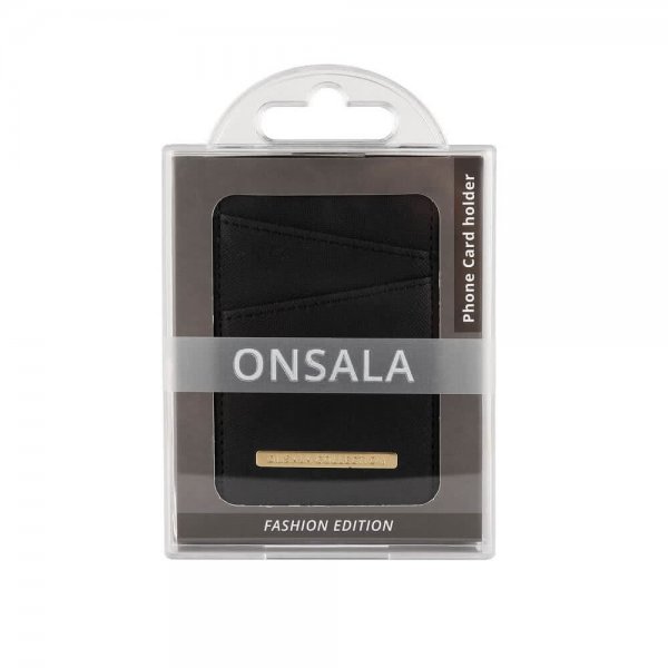 Onsala Kortholder Sort Saffiano