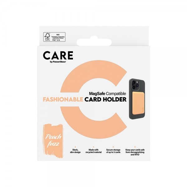 CARE by PanzerGlass Kortholder Fashionable Card Holder MagSafe Peachy