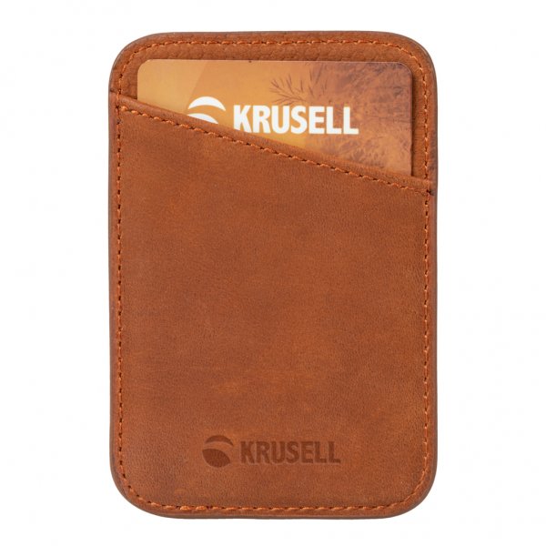 Krusell Kortholder MagSafe Wallet Cognac