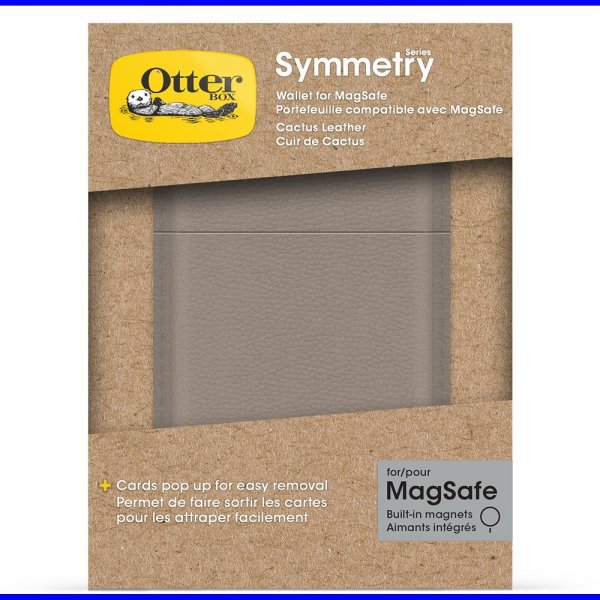 Otterbox Kortholder MagSafe Wallet Symmetry Cactus Leather Grey Comfort