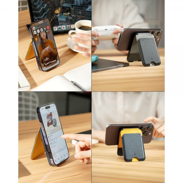 Caseology Kortholder Nano Pop MagSafe Wallet Stand Grape Purple