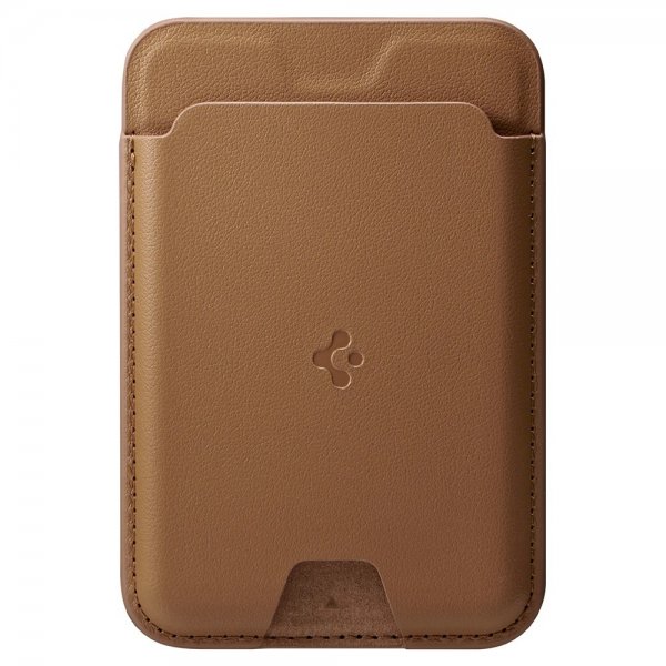Spigen MagSafe Kortholder Valentinus 3 Cards Holder MagFit Brun