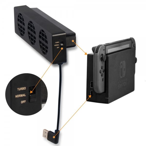Dobe Køleblæser til Nintendo Switch