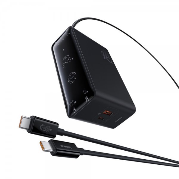 Baseus Oplader 240W Digital GaN Desktop Fast Charger