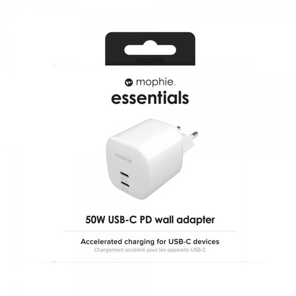 Mophie Oplader 50W USB-C PD Vægadapter