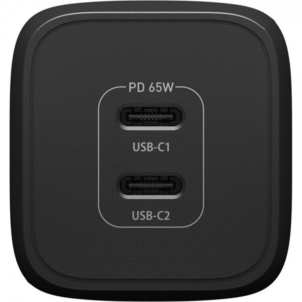 Otterbox Oplader Dual Port Wall Charger 65W USB-C GaN Sort