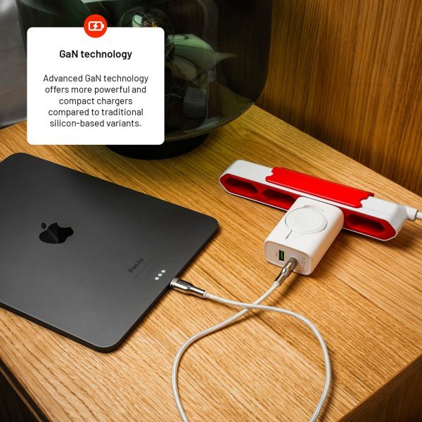 Fixed Oplader GaN 33W Apple Watch/USB-C/USB-A