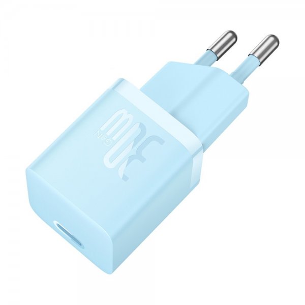 Baseus Oplader GaN5 Fast Charger Mini 30W Blå