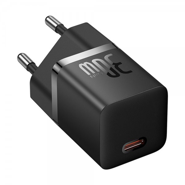 Baseus Oplader GaN5 Fast Charger Mini 30W Sort
