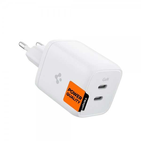 Spigen Oplader PowerArc ArcStation Pro GaN Dual Port 65W Hvid
