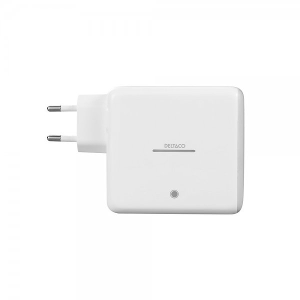 Deltaco Vægoplader med indbygget Powerbank USB-C GaN 60W 9600 mAh